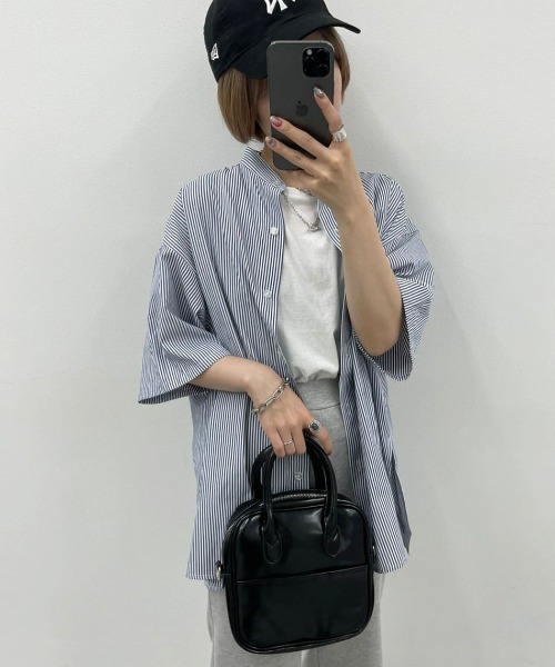 apres jour mignon（アプレジュールミニョン）の「【apresjour mignon×ARIAZ】スクエアバッグ（ハンドバッグ・レディース・ブラック/グリーン/ブラック系その他/アイボリー・ONESIZE）」の7枚目の写真