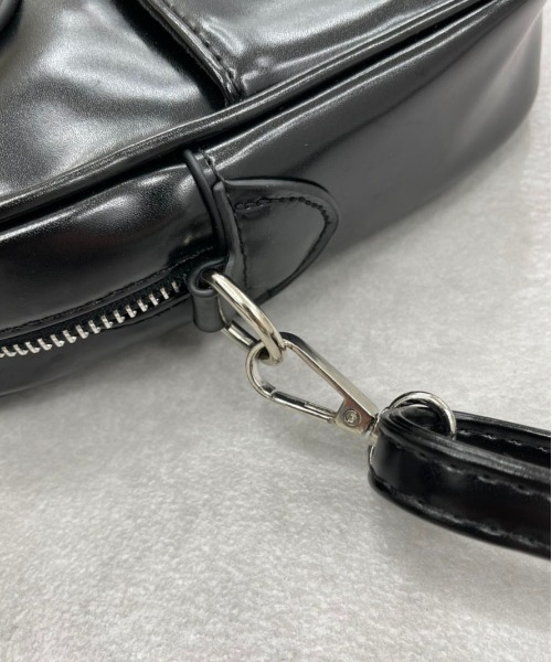 apres jour mignon（アプレジュールミニョン）の「【apresjour mignon×ARIAZ】スクエアバッグ（ハンドバッグ・レディース・ブラック/グリーン/ブラック系その他/アイボリー・ONESIZE）」の11枚目の写真