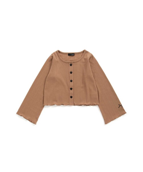 JENNI love（ジェニィラブ）の「接触冷感ランダムピッチテレコカーデ（カーディガン/ボレロ・キッズ・ブラック/ブラウン・130cm/140cm/150cm/160cm）」の11枚目の写真