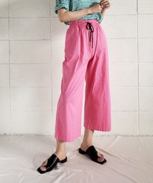 【 選べる6カラー展開 】アンクルカラーイージーワイドパンツ【数量限定販売】