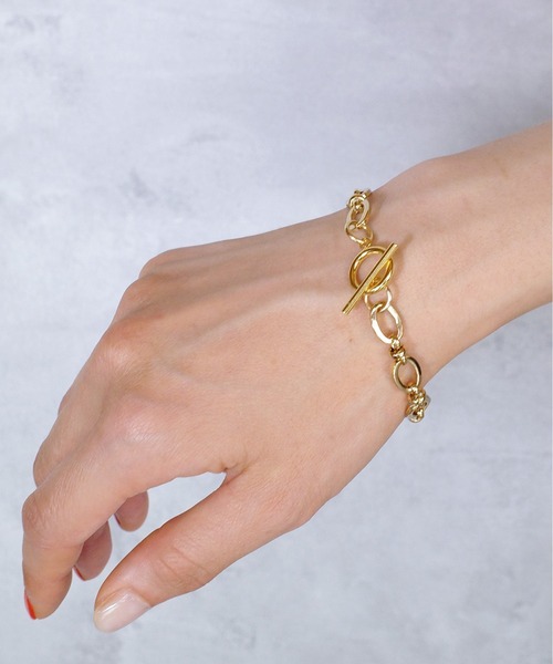 SIGNAL（シグナル）の「【SIGNAL/シグナル】Oval Chain Bracelet / オーバルチェーンブレスレット（ブレスレット・レディース・ゴールド/シルバー・FREE）」の7枚目の写真