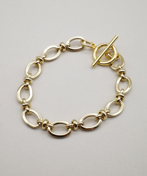SIGNAL（シグナル）の「【SIGNAL/シグナル】Oval Chain Bracelet / オーバルチェーンブレスレット（ブレスレット・レディース・ゴールド/シルバー・FREE）」の10枚目の写真