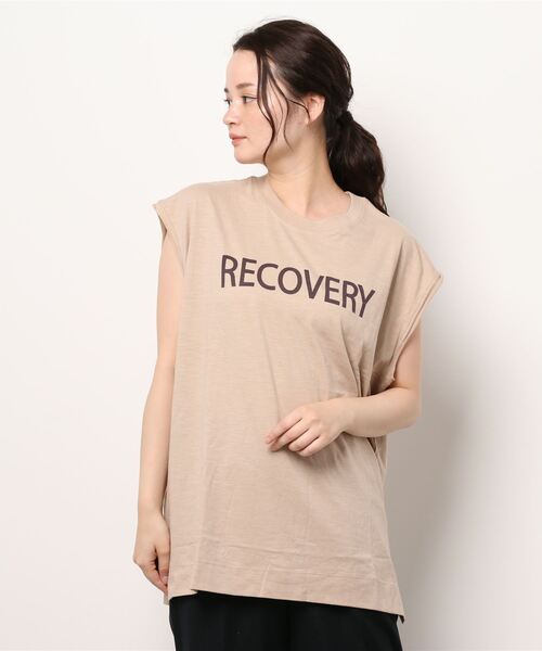 Samansa Mos2（サマンサ モスモス）の「スラブ天竺フレンチスリーブTee（Tシャツ/カットソー・レディース・ピンク/オフホワイト/ブラウン/モカ・ﾌﾘ-）」の9枚目の写真