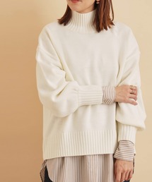 SALON adam et rope' | [2021AW新作]マシンウォッシャブルハイネックワイドニットプルオーバー(ニット/セーター)