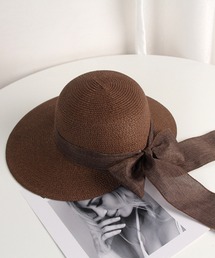 STYLEBLOCK（スタイルブロック）の「リボン付きつば広ストローハット（ハット）」