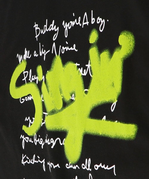 RADCHAP(ラッドチャップ)の「【RADCHAPプチプラ】スプレーロゴプリントTシャツ(Tシャツ/カットソー・キッズ・オフホワイト/ブラック・90cm/110cm/140cm/150cm/130cm/100cm/120cm)」の18枚目の写真