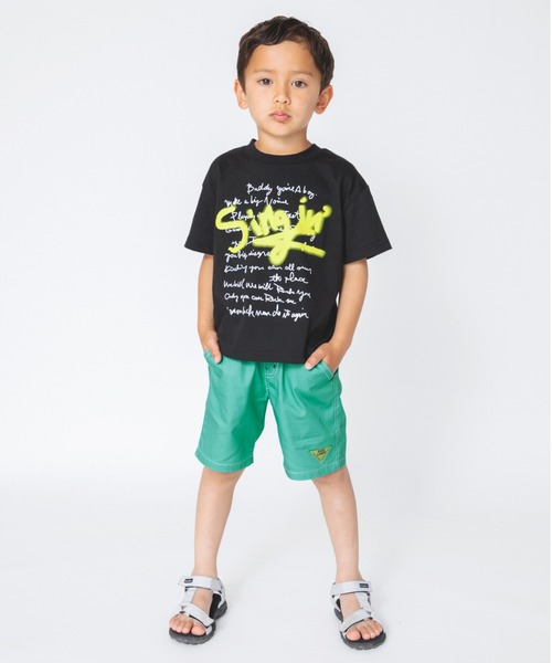 RADCHAP(ラッドチャップ)の「【RADCHAPプチプラ】スプレーロゴプリントTシャツ(Tシャツ/カットソー・キッズ・オフホワイト/ブラック・90cm/110cm/140cm/150cm/130cm/100cm/120cm)」の6枚目の写真