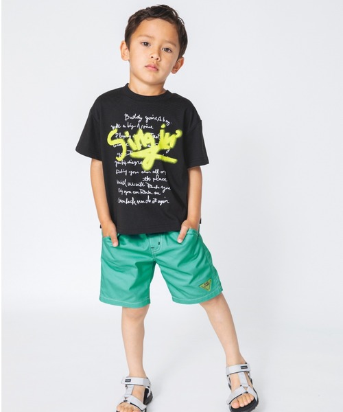 RADCHAP(ラッドチャップ)の「【RADCHAPプチプラ】スプレーロゴプリントTシャツ(Tシャツ/カットソー・キッズ・オフホワイト/ブラック・90cm/110cm/140cm/150cm/130cm/100cm/120cm)」の7枚目の写真