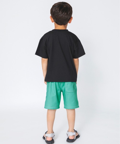 RADCHAP(ラッドチャップ)の「【RADCHAPプチプラ】スプレーロゴプリントTシャツ(Tシャツ/カットソー・キッズ・オフホワイト/ブラック・90cm/110cm/140cm/150cm/130cm/100cm/120cm)」の8枚目の写真