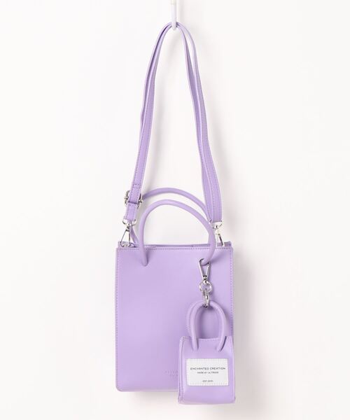 ALTROSE（アルトローズ）の「2WAYミニトートバッグ [シード]（トートバッグ・レディース・アイボリー/グリーン/ゼブラ/ブラック/パープル・FREE）」の4枚目の写真