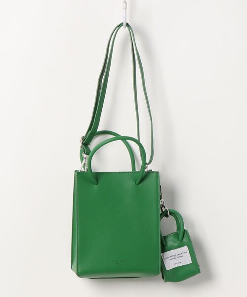 ALTROSE（アルトローズ）の「2WAYミニトートバッグ [シード]（トートバッグ・レディース・アイボリー/グリーン/ゼブラ/ブラック/パープル・FREE）」の7枚目の写真