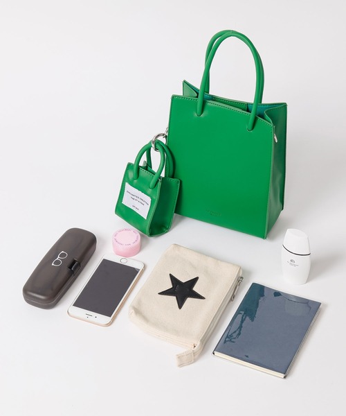 ALTROSE（アルトローズ）の「2WAYミニトートバッグ [シード]（トートバッグ・レディース・アイボリー/グリーン/ゼブラ/ブラック/パープル・FREE）」の20枚目の写真