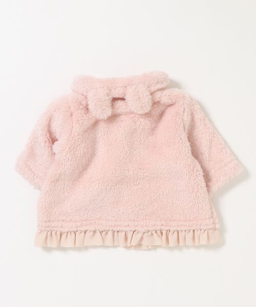 kids zoo(キッズズー)の「ポコポコボアアウター(その他アウター・キッズ・ホワイト/ネイビー/ピンク・70/80/90)」の4枚目の写真