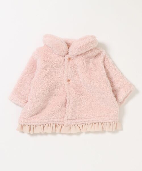 kids zoo(キッズズー)の「ポコポコボアアウター(その他アウター・キッズ・ホワイト/ネイビー/ピンク・70/80/90)」の14枚目の写真