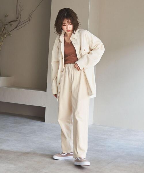 coen（コーエン）の「【WEB限定サイズ(XL)】コーデュロイシェフパンツ#（その他パンツ・レディース・ライトブルー/ブラック/ベージュ/オレンジ/ナチュラル・SMALL/MEDIUM/LARGE/X-LARGE）」の19枚目の写真