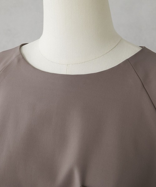 ear PAPILLONNER（イアパピヨネ）の「【SUM1 STYLE（スミ スタイル）】ポケットボタンAライントップス（Tシャツ/カットソー・レディース・グレー/ブラック・FREE）」の10枚目の写真