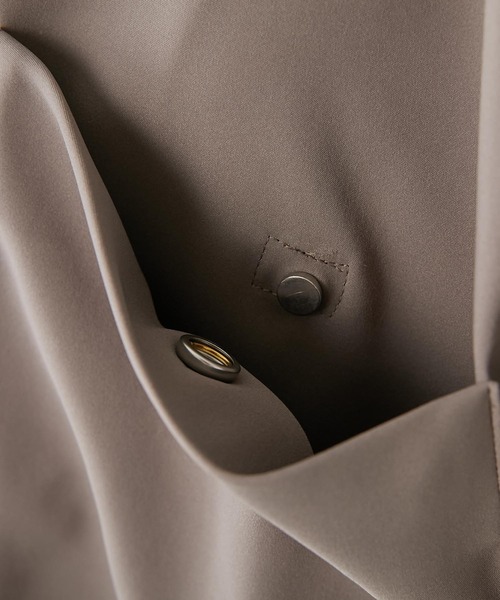 ear PAPILLONNER（イアパピヨネ）の「【SUM1 STYLE（スミ スタイル）】ポケットボタンAライントップス（Tシャツ/カットソー・レディース・グレー/ブラック・FREE）」の14枚目の写真