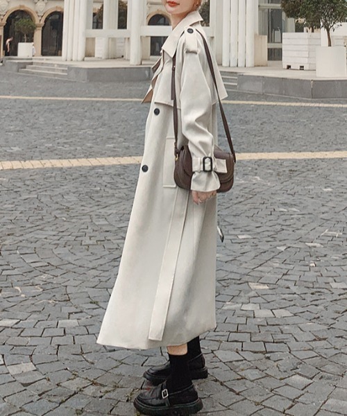 ABITOKYO（アビトーキョー）の「ウエストマークロングトレンチコート