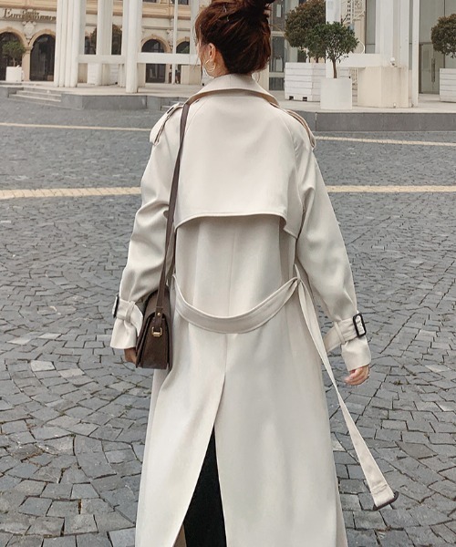 ABITOKYO（アビトーキョー）の「ウエストマークロングトレンチコート