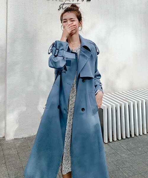 ABITOKYO（アビトーキョー）の「ウエストマークロングトレンチコート