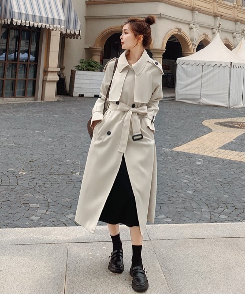 ABITOKYO（アビトーキョー）の「ウエストマークロングトレンチコート