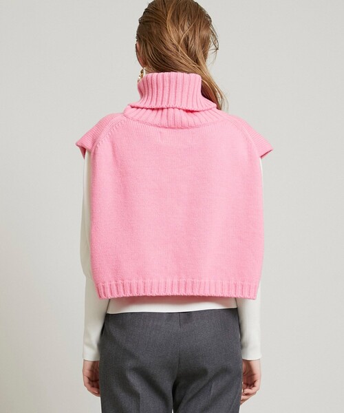 JANE SMITH / JOHN SMITH（ジェーンスミスジョンスミス）の「【JANE SMITH(ジェーンスミス)】タートルネックショートレングス 21WKN-#819S（ベスト・レディース・ブラック/ピンク・SMALL）」の9枚目の写真