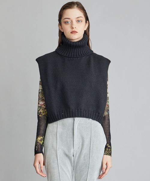 JANE SMITH / JOHN SMITH（ジェーンスミスジョンスミス）の「【JANE SMITH(ジェーンスミス)】タートルネックショートレングス 21WKN-#819S（ベスト・レディース・ブラック/ピンク・SMALL）」の13枚目の写真