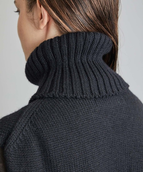 JANE SMITH / JOHN SMITH（ジェーンスミスジョンスミス）の「【JANE SMITH(ジェーンスミス)】タートルネックショートレングス 21WKN-#819S（ベスト・レディース・ブラック/ピンク・SMALL）」の16枚目の写真