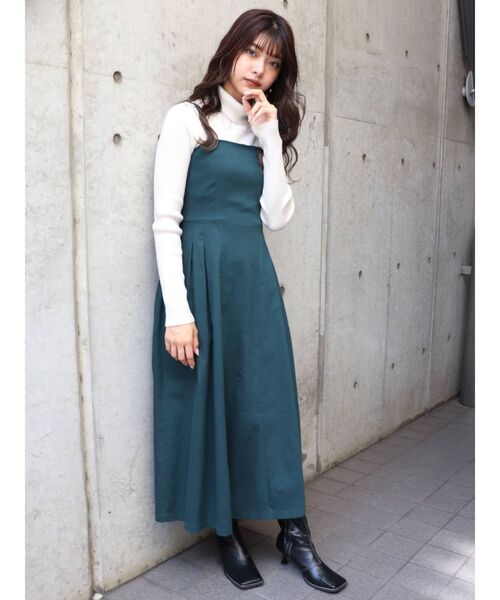 MURUA(ムルーア)の「ルーズネックミニマルタートル(ニット/セーター・レディース・ブラック/グリーン/アイボリー/モカ・FREE)」の15枚目の写真