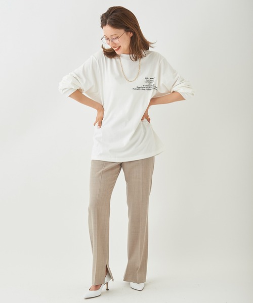 plage（プラージュ）の「【JANE SMITH/ジェーンスミス】 DAVID GONZALES L/SL Tシャツ◆（Tシャツ/カットソー・レディース・ホワイト・FREE）」の2枚目の写真