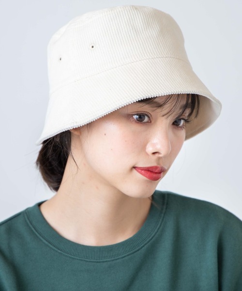 WEGO（ウィゴー）の「WEGO/コーデュロイバケットハット（ハット・レディース・ブラック/オフホワイト/ライム/その他1/その他2・FREE）」の2枚目の写真