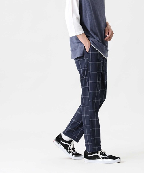 BACK NUMBER（バックナンバー）の「【BACK NUMBER】ＴＲトラウザーイージーパンツ（スラックス・メンズ・ブルー/ベージュ/ブラック/ブラウン/ネイビー×ホワイト/チャコールグレー×ブラック/ライトベージュ/その他1/グリーン/グレー・S/M/L/XL）」の9枚目の写真