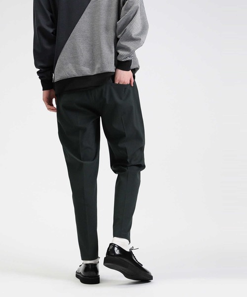 BACK NUMBER（バックナンバー）の「【BACK NUMBER】ＴＲトラウザーイージーパンツ（スラックス・メンズ・ブルー/ベージュ/ブラック/ブラウン/ネイビー×ホワイト/チャコールグレー×ブラック/ライトベージュ/その他1/グリーン/グレー・S/M/L/XL）」の18枚目の写真