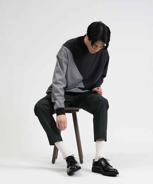 BACK NUMBER（バックナンバー）の「【BACK NUMBER】ＴＲトラウザーイージーパンツ（スラックス・メンズ・ブルー/ベージュ/ブラック/ブラウン/ネイビー×ホワイト/チャコールグレー×ブラック/ライトベージュ/その他1/グリーン/グレー・S/M/L/XL）」の21枚目の写真