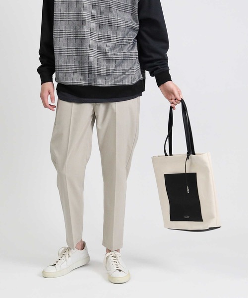 BACK NUMBER（バックナンバー）の「【BACK NUMBER】ＴＲトラウザーイージーパンツ（スラックス・メンズ・ブルー/ベージュ/ブラック/ブラウン/ネイビー×ホワイト/チャコールグレー×ブラック/ライトベージュ/その他1/グリーン/グレー・S/M/L/XL）」の15枚目の写真