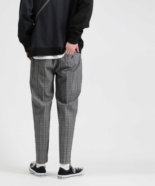 BACK NUMBER（バックナンバー）の「【BACK NUMBER】ＴＲトラウザーイージーパンツ（スラックス・メンズ・ブルー/ベージュ/ブラック/ブラウン/ネイビー×ホワイト/チャコールグレー×ブラック/ライトベージュ/その他1/グリーン/グレー・S/M/L/XL）」の12枚目の写真