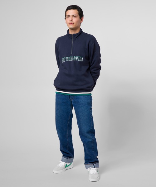 HUF（ハフ）の「SHADOW SERIF 1/4 ZIP MOCKNECK / HUF モックネック