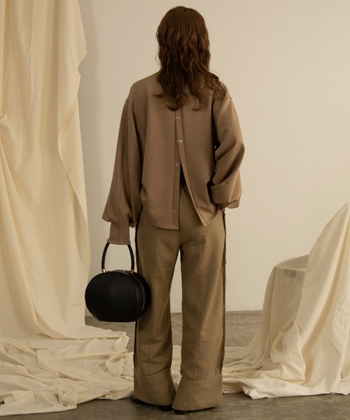 Amiur(エミレ)の「chewy knit tops(ニット/セーター・レディース・ベージュ/ネイビー/レッド/アイボリー・FREE)」の9枚目の写真