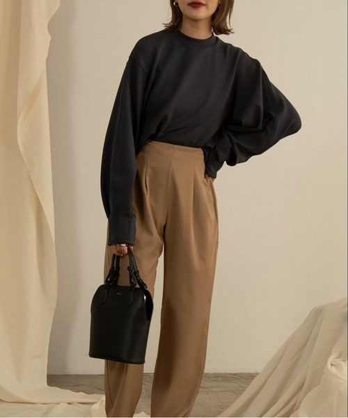 Amiur(エミレ)の「chewy knit tops(ニット/セーター・レディース・ベージュ/ネイビー/レッド/アイボリー・FREE)」の12枚目の写真