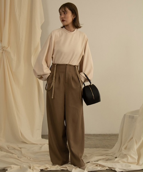 Amiur(エミレ)の「chewy knit tops(ニット/セーター・レディース・ベージュ/ネイビー/レッド/アイボリー・FREE)」の5枚目の写真