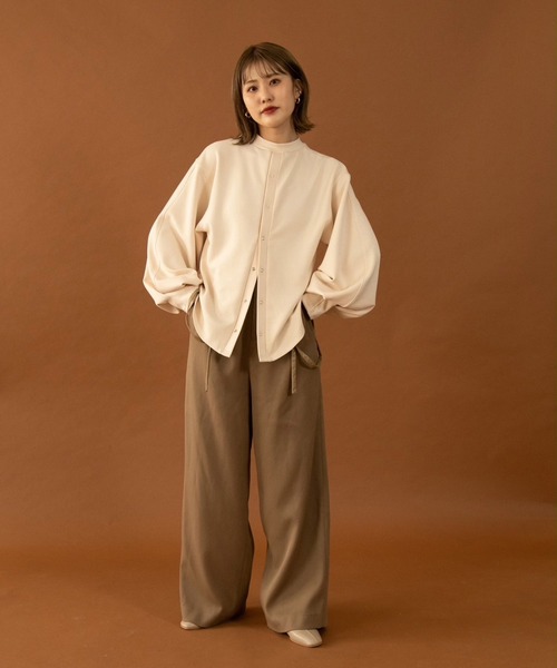 Amiur(エミレ)の「chewy knit tops(ニット/セーター・レディース・ベージュ/ネイビー/レッド/アイボリー・FREE)」の20枚目の写真