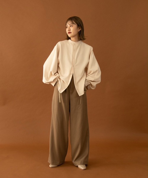 Amiur(エミレ)の「chewy knit tops(ニット/セーター・レディース・ベージュ/ネイビー/レッド/アイボリー・FREE)」の19枚目の写真