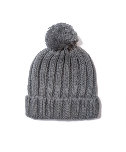 68&brothers(シックスティエイトアンドブラザーズ)の「Cable BonBon Knit Cap(ニットキャップ/ビーニー・メンズ・ベージュ/グレー/オレンジ/グリーン・FREE)」の9枚目の写真