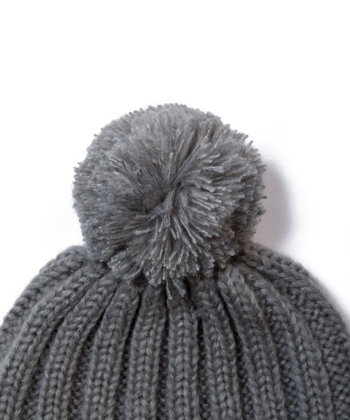 68&brothers(シックスティエイトアンドブラザーズ)の「Cable BonBon Knit Cap(ニットキャップ/ビーニー・メンズ・ベージュ/グレー/オレンジ/グリーン・FREE)」の6枚目の写真