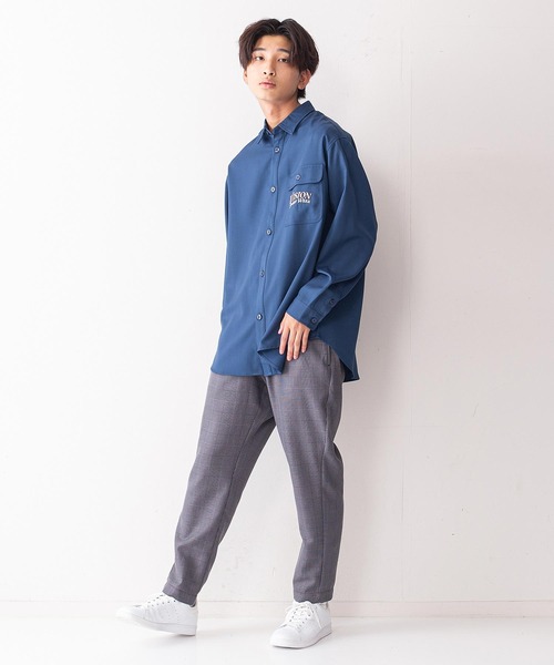 VISION STREET WEAR(ヴィジョンストリートウェア)の「【VISION STREET WEAR/ビジョンストリートウェア】恐竜バック刺繍ルーズワークシャツ(シャツ/ブラウス・メンズ・チャコールグレー/ネイビー/アイボリー・LARGE/X-LARGE/MEDIUM)」の17枚目の写真