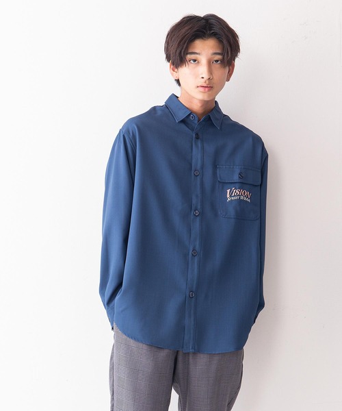 VISION STREET WEAR(ヴィジョンストリートウェア)の「【VISION STREET WEAR/ビジョンストリートウェア】恐竜バック刺繍ルーズワークシャツ(シャツ/ブラウス・メンズ・チャコールグレー/ネイビー/アイボリー・LARGE/X-LARGE/MEDIUM)」の19枚目の写真