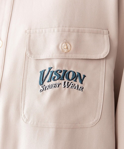 VISION STREET WEAR(ヴィジョンストリートウェア)の「【VISION STREET WEAR/ビジョンストリートウェア】恐竜バック刺繍ルーズワークシャツ(シャツ/ブラウス・メンズ・チャコールグレー/ネイビー/アイボリー・LARGE/X-LARGE/MEDIUM)」の22枚目の写真