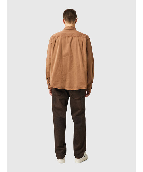 DIESEL(ディーゼル)の「メンズ シャツ ガーメントダイ 無地(シャツ/ブラウス・メンズ・ダークブラウン/ブラウン・X-SMALL/MEDIUM/SMALL/LARGE/X-LARGE/XX-LARGE)」の3枚目の写真