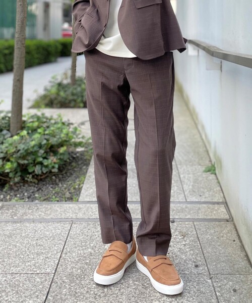 THE SHOP TK （ザ ショップ ティーケー ）の「◆【DELEGANT】YOURS FIT スラックス/3LサイズWEB限定（その他パンツ・メンズ・ダークブラウン系1/チャコールグレー/ネイビー系7/ネイビー・01/03/04/05/02）」の3枚目の写真