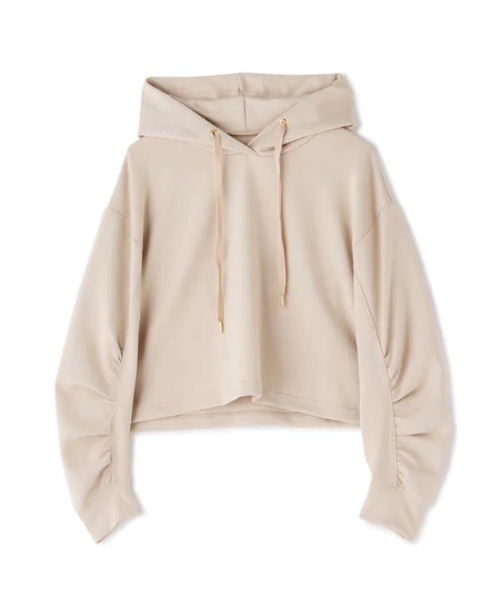 N.（N. Natural Beauty Basic）（エヌエヌナチュラルビューティーベーシック）の「◆ボリュームスリーブフーディーカットソー（Tシャツ/カットソー・レディース・チャコールグレー/ライトベージュ/ブルー・MEDIUM）」の17枚目の写真